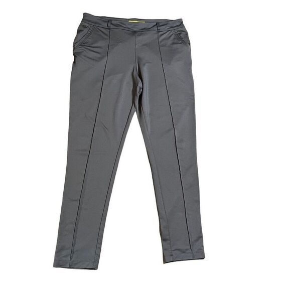 Lole Women's Gray Slim Fit Stretch Pullover Trousers Size Large - Picture 1 of 9